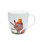 Photo of the Easter tea cup. On it you can see an Easter bunny with a basket full of Easter eggs on his back and a cup of tea in his hand.