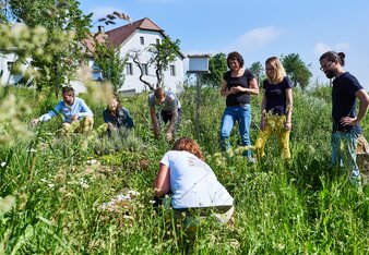 Gruppenführung im Permakultur-Garten am Bio-Bauernhof Frei-Hof | © SONNENTOR/@nudlholz.at