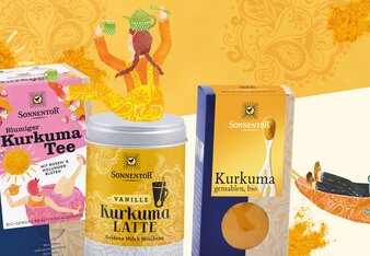 Das Sonnentor Kurkuma Sortiment | © SONNENTOR