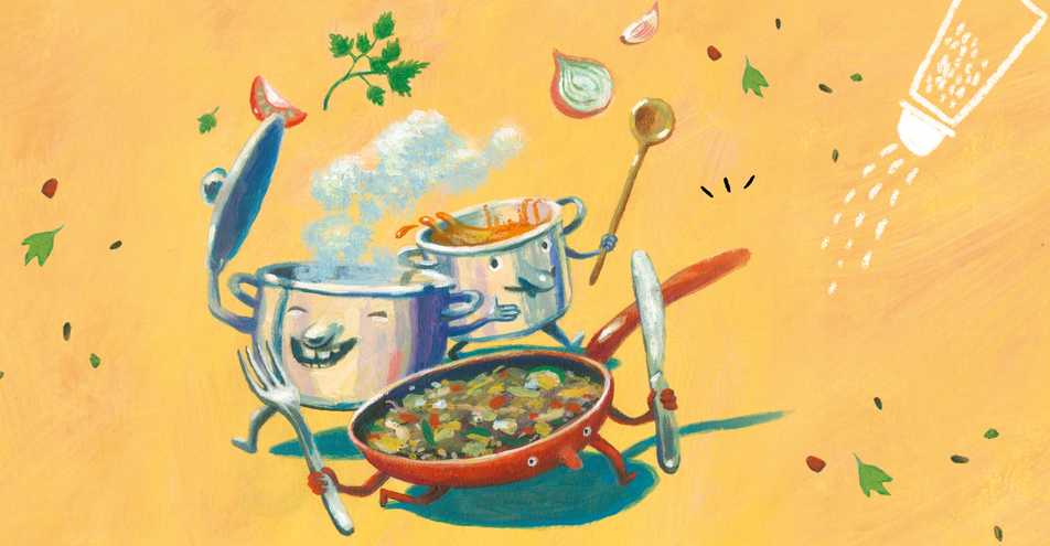 In the photo you can see three pots, pans filled with delicious dishes. | © SONNENTOR