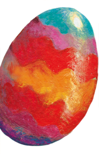 Illustration of a colorful easter egg. | © SONNENTOR