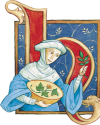 Illustration von Hildegard, die aus dem Fenster sieht. | © SONNENTOR