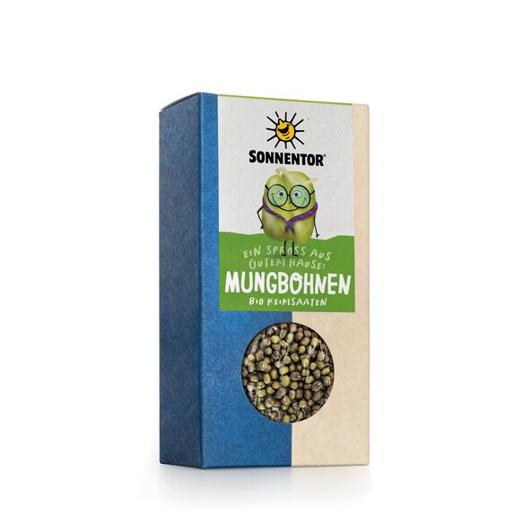 Mungbohnen bio 120 g, Packung