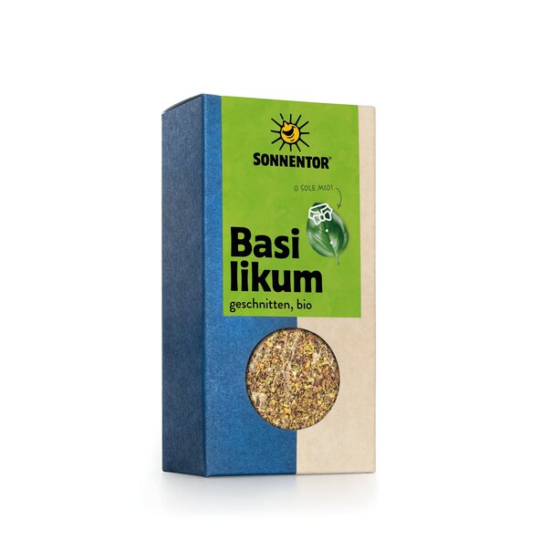 Basilikum geschnitten bio 15 g, Packung