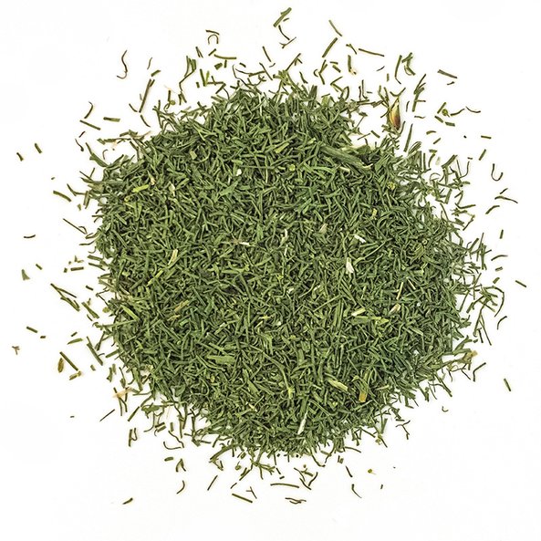 Photo of dried and cut Dill.