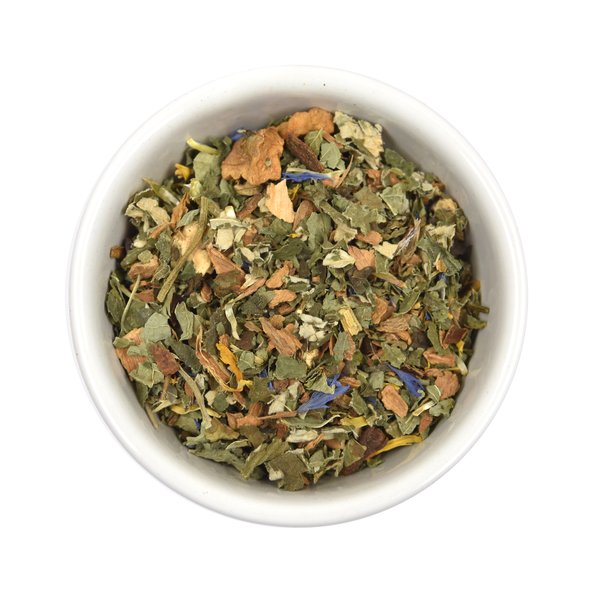 Photo of a pack Heavenly Christmas Delight Tea loose.