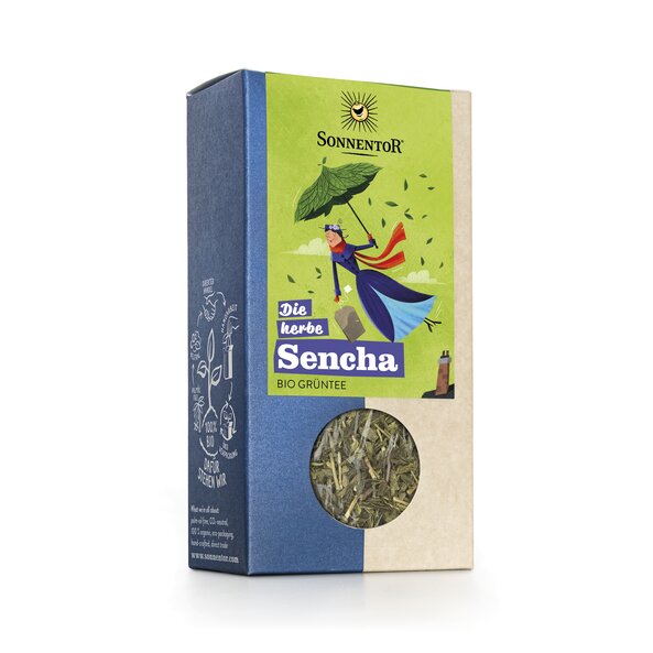 Sencha Grüntee lose BLATT bio 70 g, Packung