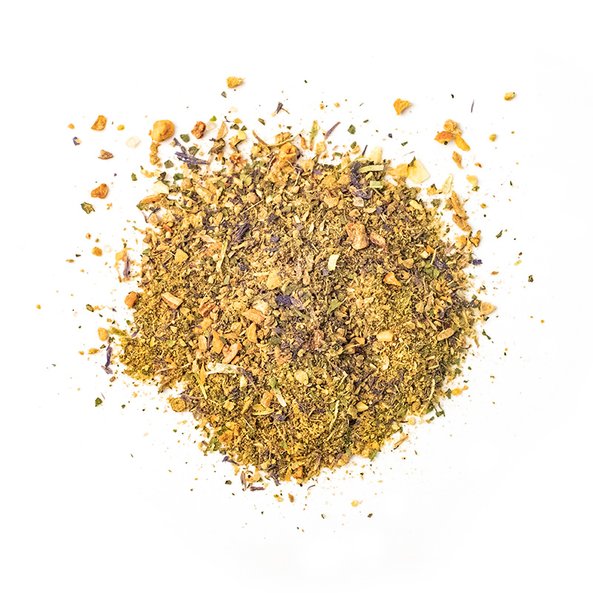 Photo of the yellowish guardian angel spice blossom mixture.