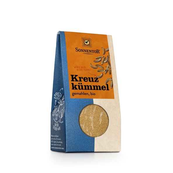 Photo of a pack cumin ground. On the package is cumin depicted .