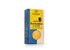 Foto einer Packung Kurkuma Latte Ingwer. Auf dem gelben Etikett steht Kurkuma Latte.