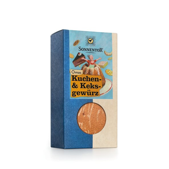 Omas Kuchen- und Keks Gewürz bio 50 g, Packung