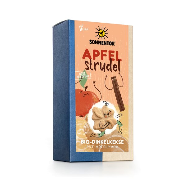 Apfelstrudel Kekse bio 100 g, Packung