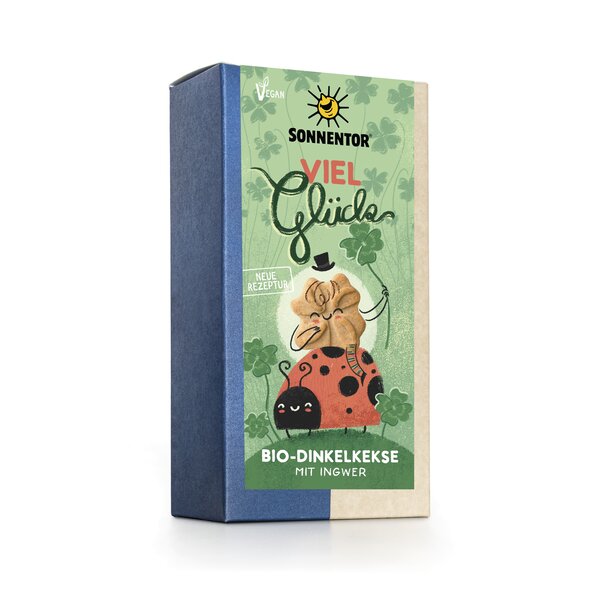 Viel Glück Kekse bio 100 g, Packung