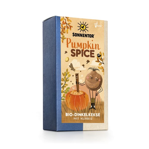 SONNENTOR Pumpkin Spice – vegane Bio-Dinkelkekse mit Kürbis