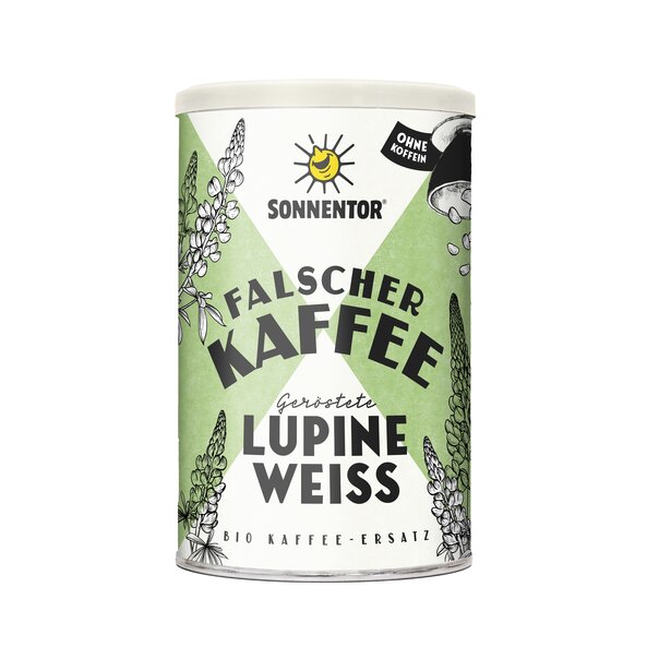 Lupine weiß geröstet Falscher Kaffee bio 300 g, Dose