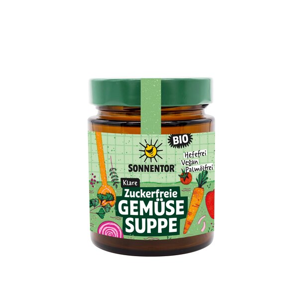 Zuckerfreie Suppe bio 120 g, Glas