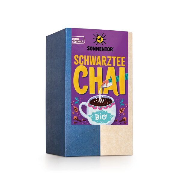 Schwarztee Chai Tee bio 32,4 g, Doppelkammerbeutel