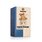 Photo of a pack Ginger Energy Tea Organic Spice Tea Blend. On the package is a picture of a ginger bear (Ingbär) doing sports with a skipping rope in his hands.