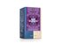 Foto einer Packung Aufblühen Tee Bio-Kräuter-Gewürzteemischung. Auf der Packung ist eine Illustration mit blumigem Hintergrund in violett mit der Aufschrift Happiness is Aufblühen.