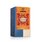 Photo of a pack Zest for Life Tea Organic herbal spice blend. On the package is an illustration with floral background in orange with the inscription Happiness is Zest for Life Tea.