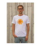 mens shirt shortarm, white Size S, org. cotton