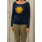 Damen Shirt langarm, dunkelblau Gr. XS, Bio-BW2018