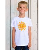 children shirt shortarm, white Size 7-8, org. cotton