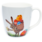 Foto vom Ostern Teebecher. Darauf zu sehen ist ein Osterhase mit einem Korb voller Ostereier am Rücken und einer Tasse Tee in der Hand.
