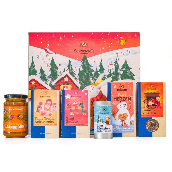 Kaminknistern Geschenkkarton 31,5x28,5x9 cm bio