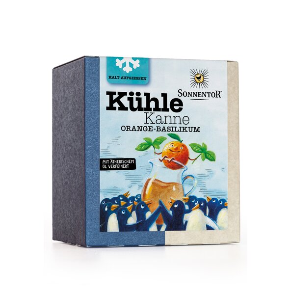 Kühle Kanne Orange-Basilikum Tee bio 0 g, Pyramidenbeutel