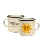 Enamel Mug with Sun 0,3 l