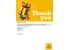 Shown is a SONNENTOR gift card in A4 format. In the upper area it says thank you with a graphic, below is a short explanation.