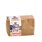 Photo of a gianz-size pack ayurveda magic salt. On it you can see colorful mountains. Through a small window you can see the pink salt.