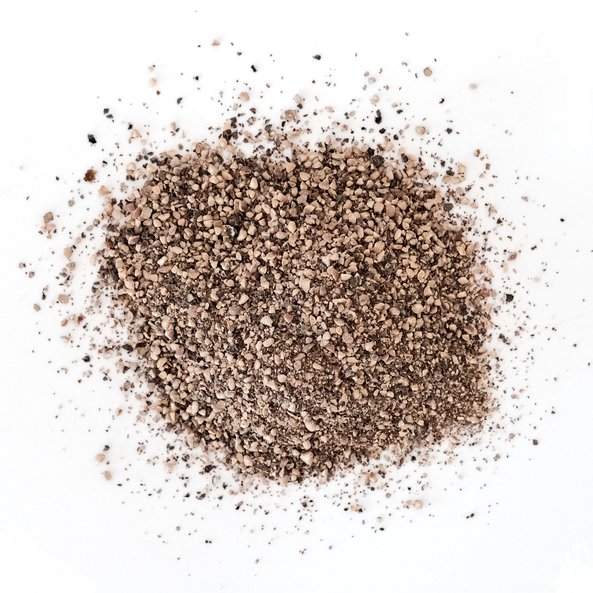 A photo of black ground pepper.