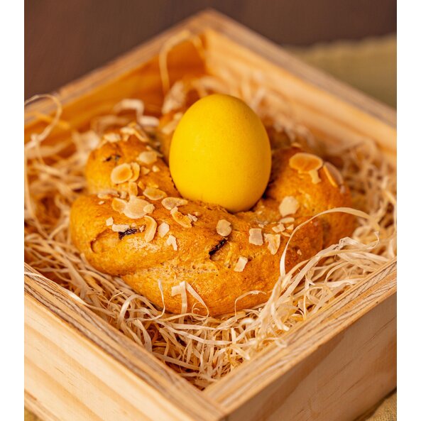 Brioche Osternester aus Dinkelvollkornmehl
