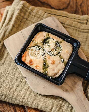 Banane Matcha Pancake Sonnentor Silvester | © SONNENTOR