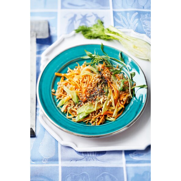 Sonnenkuss Dinkel-Gemüse Pfanne