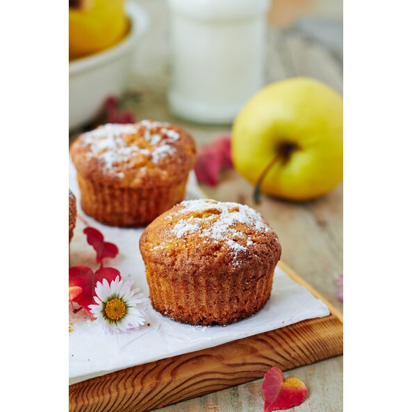 Muffins mit Apfelstücken
