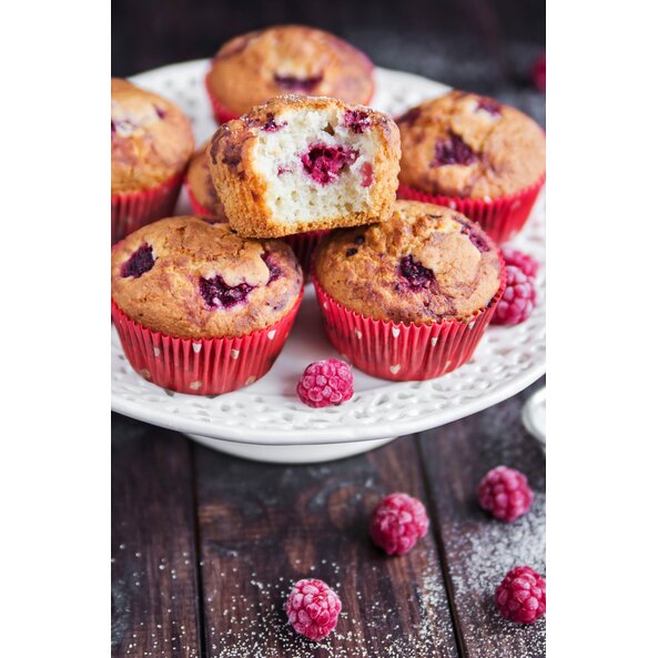 Zitronen-Himbeermuffins