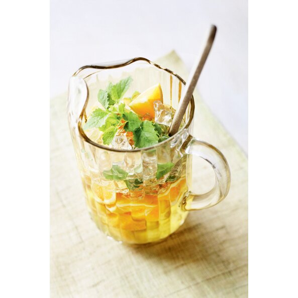 Ingwer-Zitronen Cocktail mit Orangen