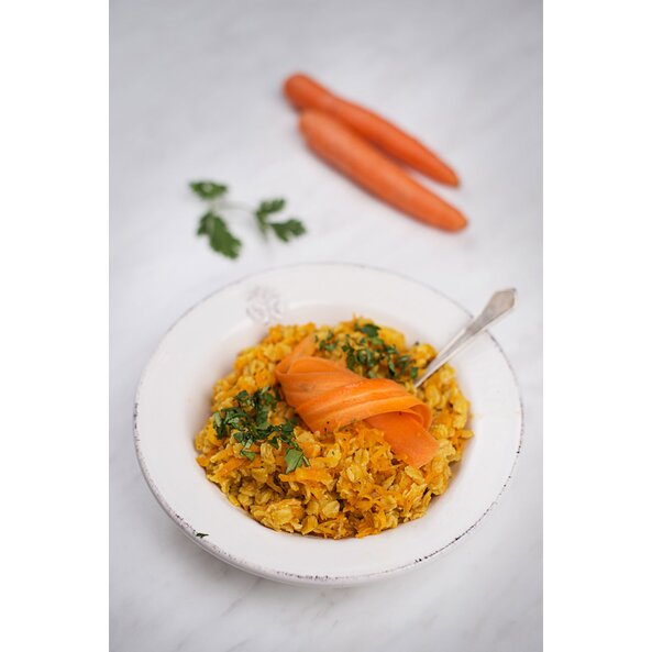 Süß-saurer Karotten-Orangen-Porridge