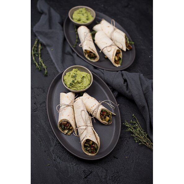 Veggie Wrap mit Avocado Dip
