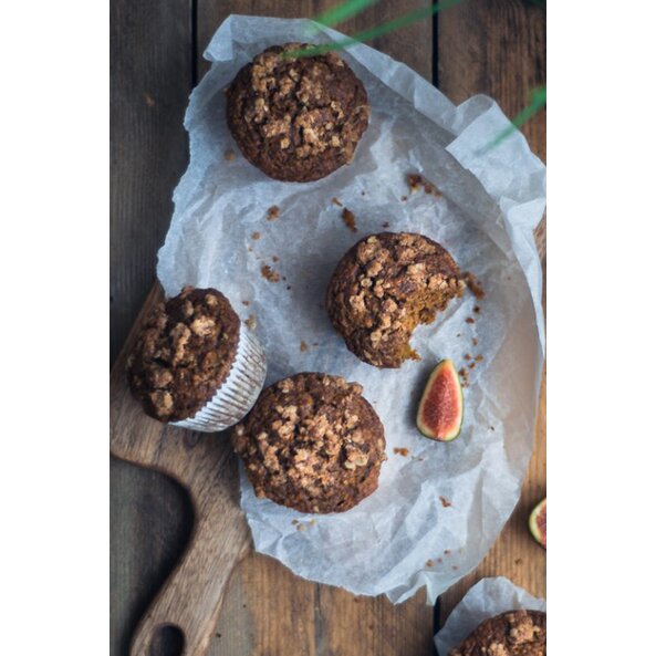 Kurkuma Muffins mit Karotten und Äpfel