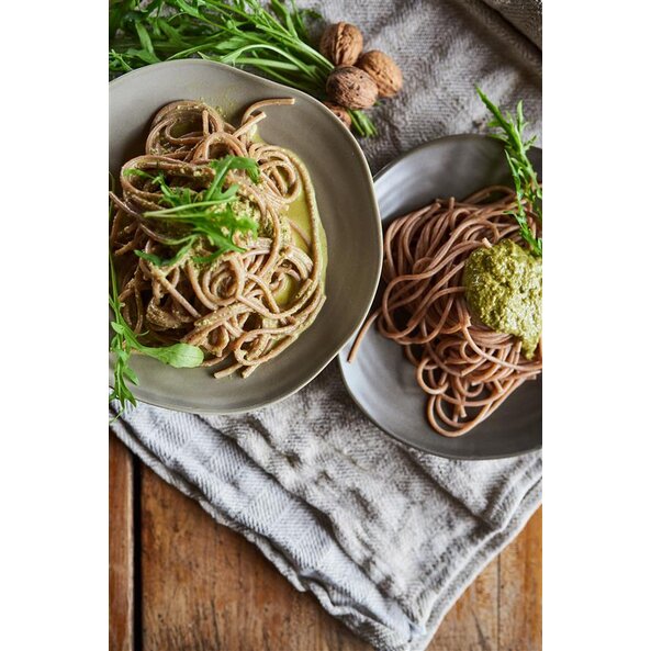 Buchweizennudeln mit Pesto