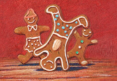 In the photo you can see three gingerbread men. | © SONNENTOR