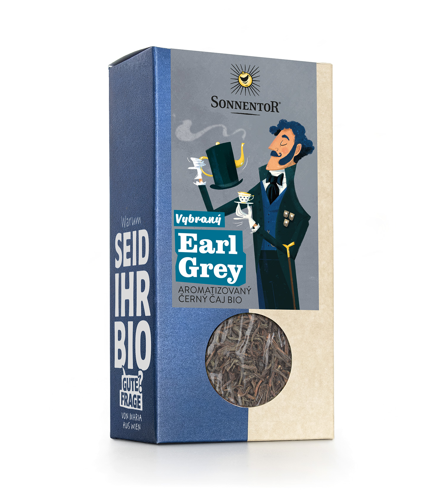 Earl Grey bio, aromatizovaný černý čaj, 90g syp. Sonnentor