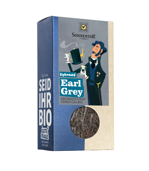Earl Grey bio, aromatizovaný černý čaj, 90g syp. Sonnentor