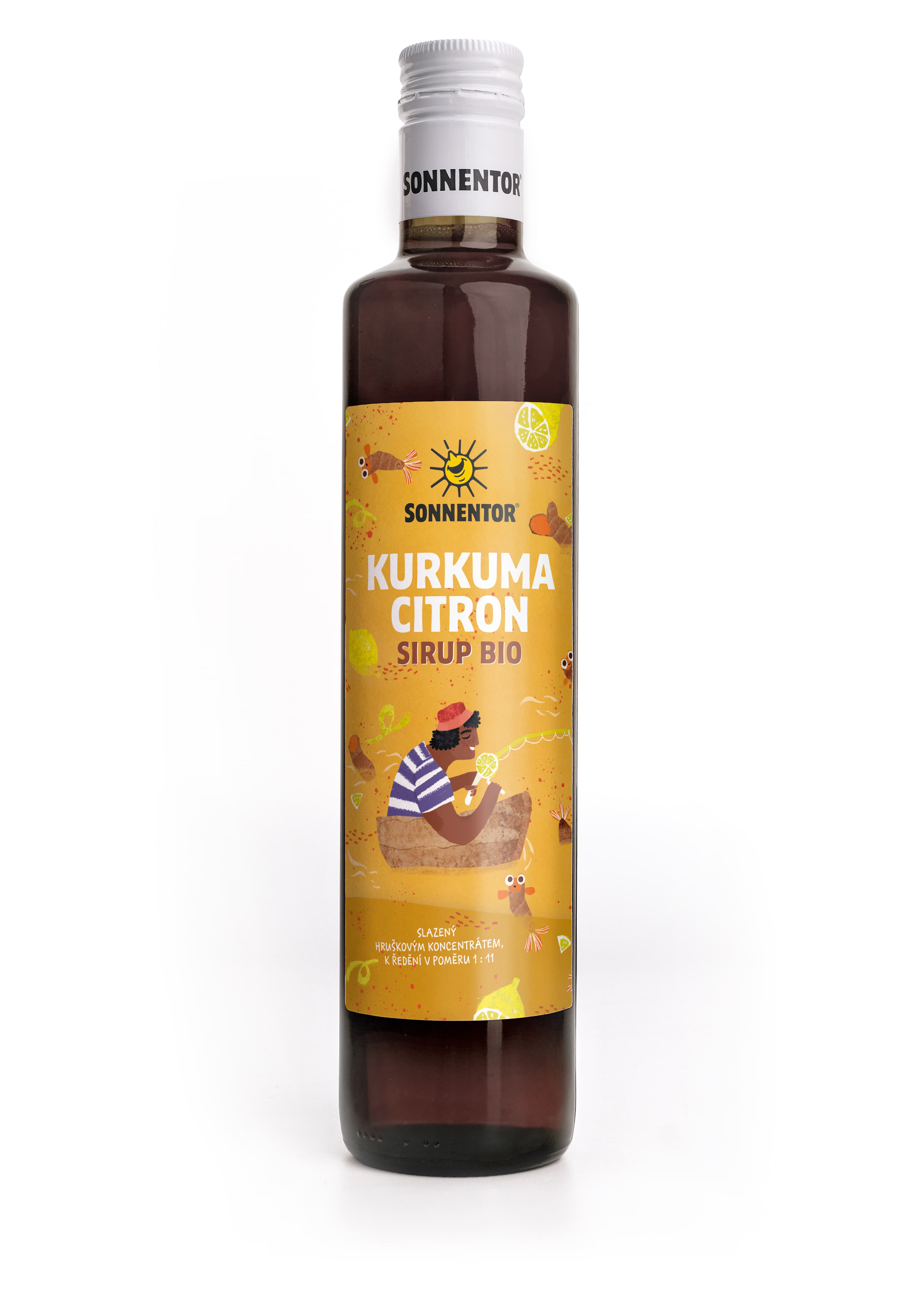 Sonnentor Kurkuma - citron sirup bio 500 ml - balení 3 ks