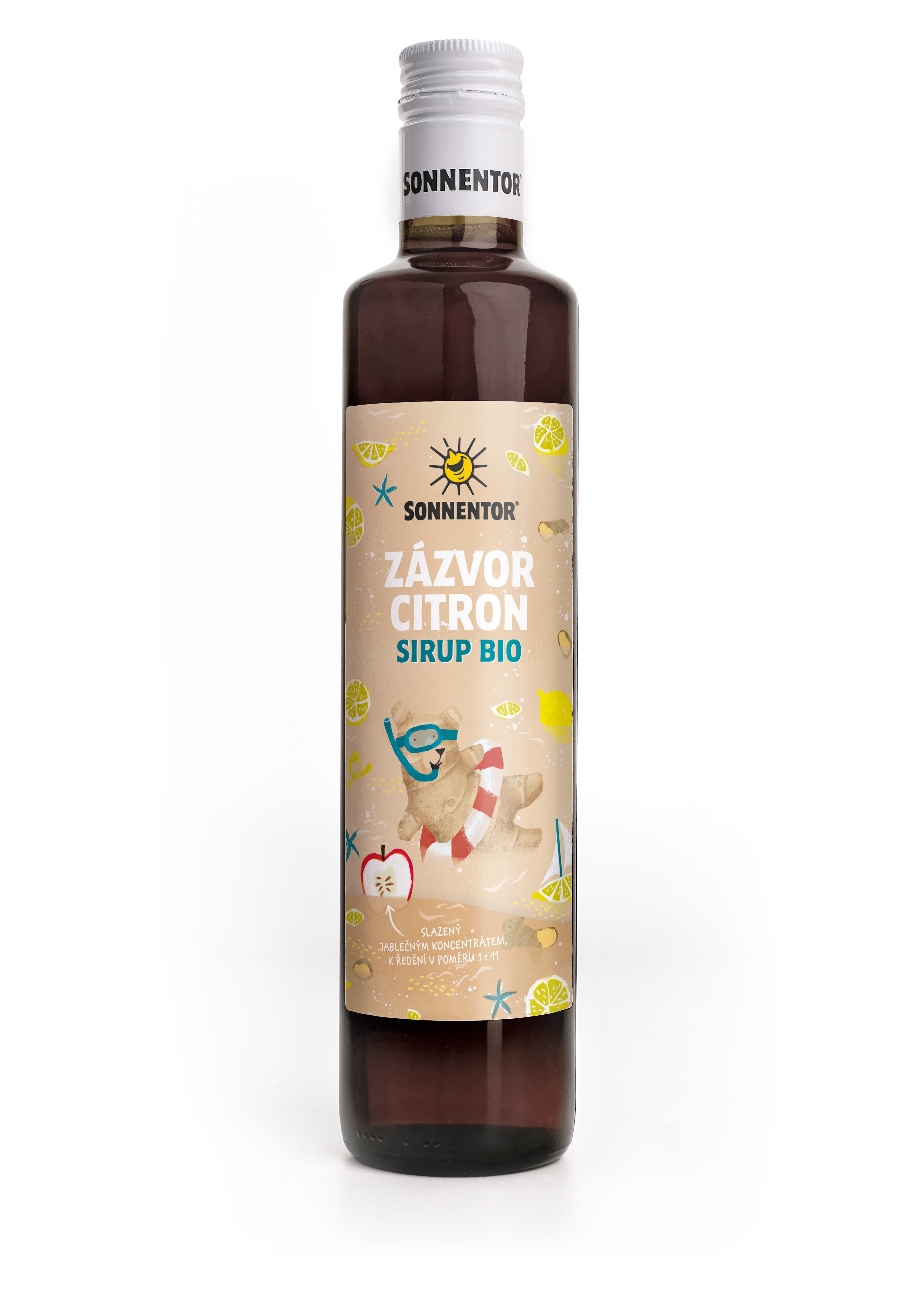 Sonnentor Zázvor-citron sirup bio 500 ml - balení 3 ks
