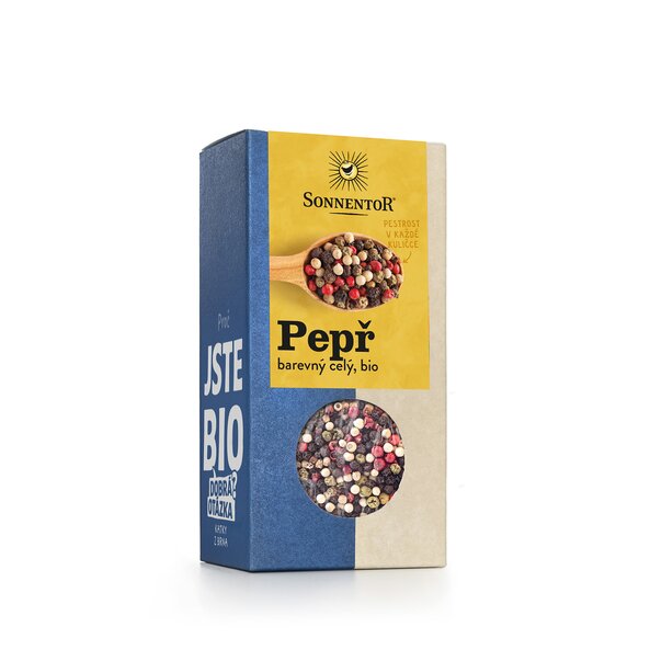 Pepř barevný bio, celý 50g